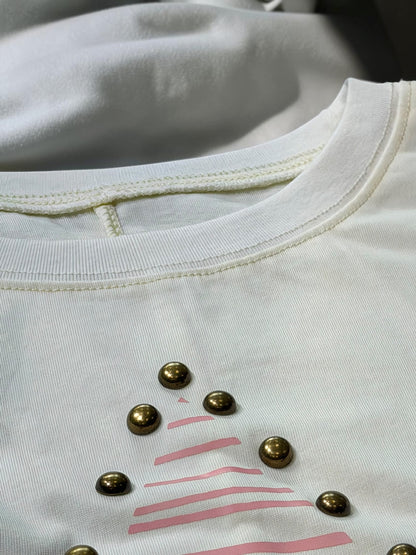 Star Studded Jersey Tee Top