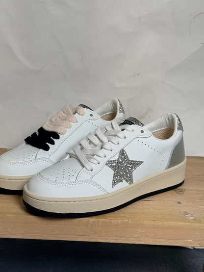 Noah Glitter Star Mid-Top Sneakers