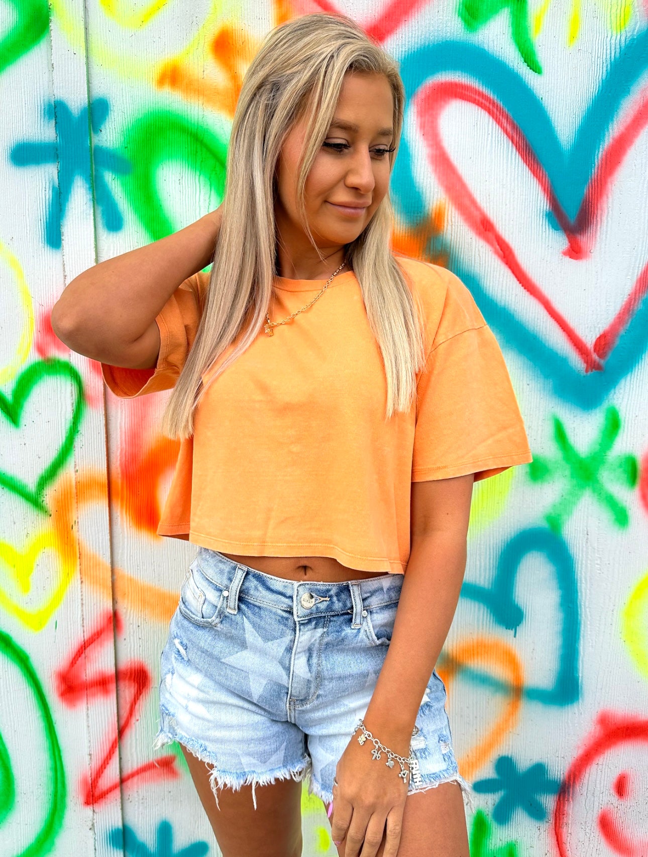 Living in The Moment Relaxed Crop Top