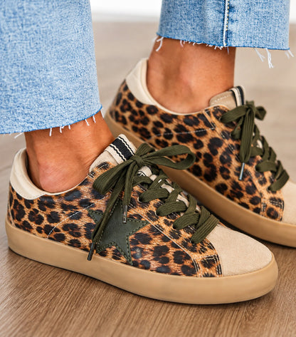 Paula Leopard Pop Sneaker Shoes