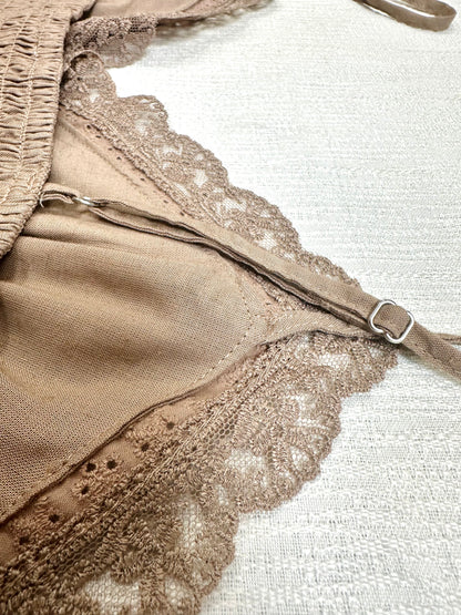 Follow Me Brown Linen Tank Top