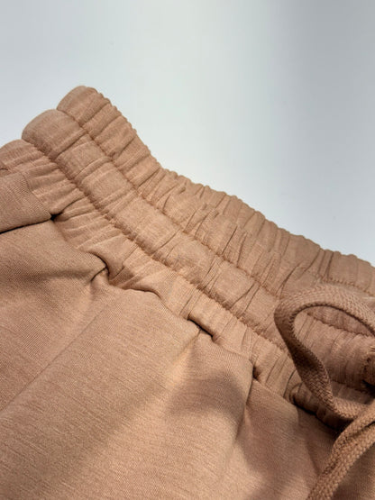 Buttery Soft Taupe Two Piece Lounge Set