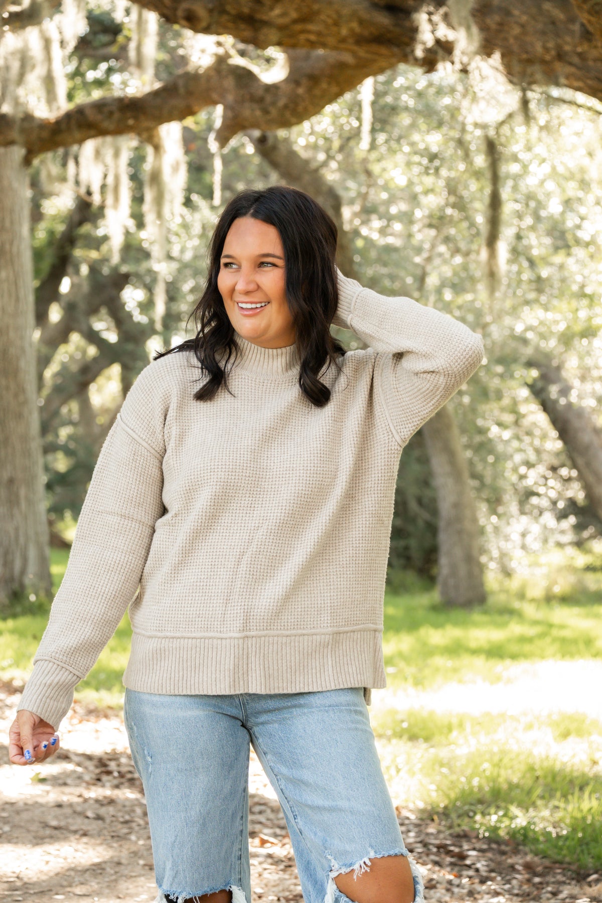 Misty Morning Knit Sweater Top