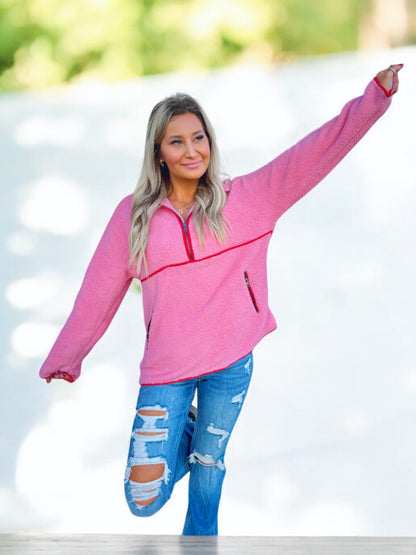 Plush Love Quarter Zip Pullover