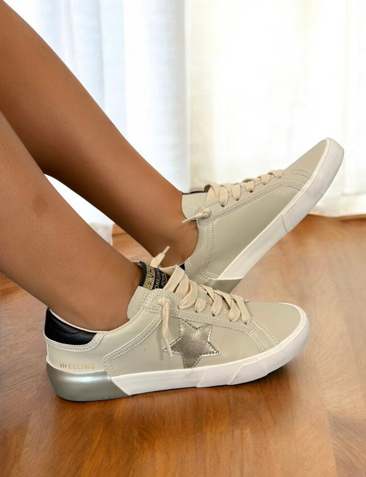 Maggie Gold Pop Low-Top Sneakers