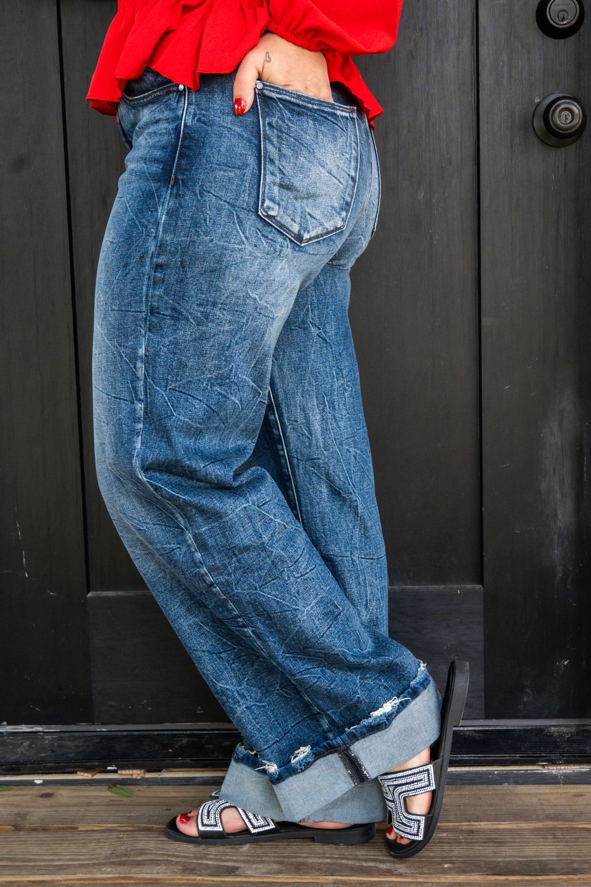 Harlow High Rise Acid Wash Jeans