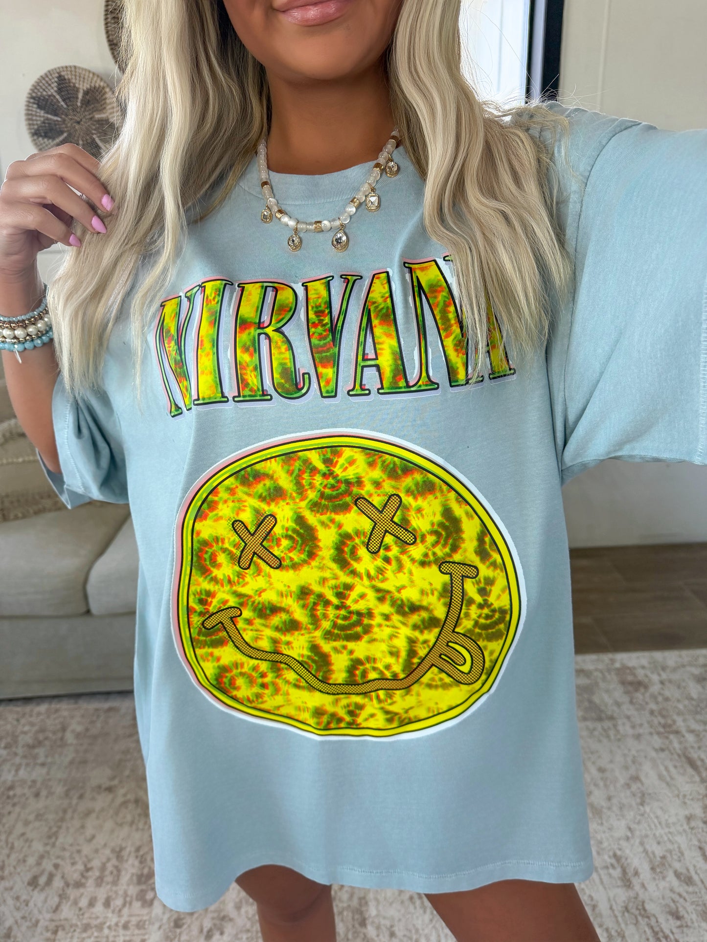 Smiley Band Graphic T-shirt