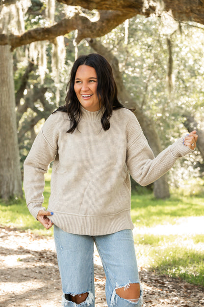 Misty Morning Knit Sweater Top