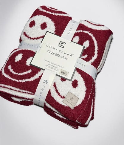 Smiley Luxe Throw Blanket