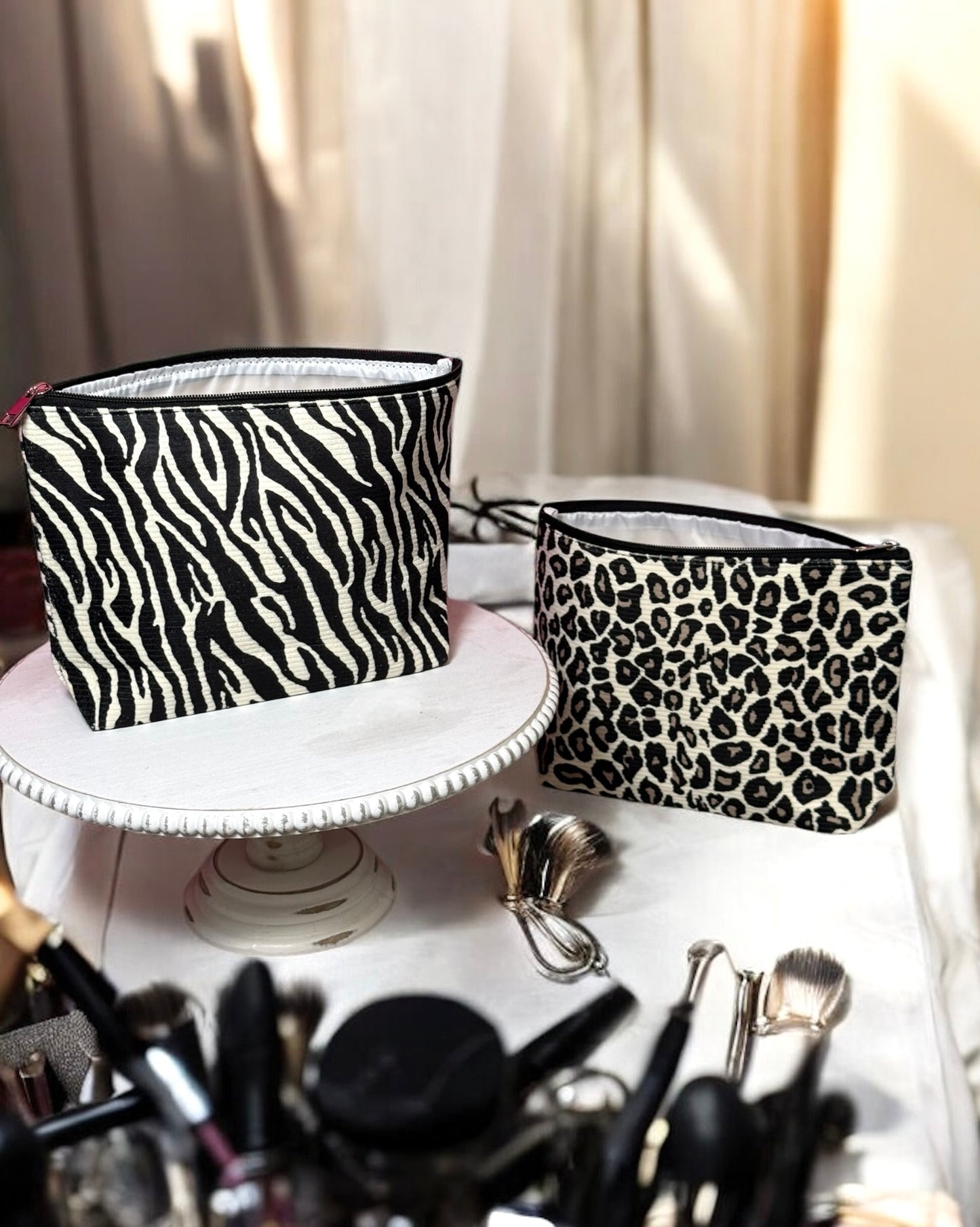 Safari Chic Travel Cosmetic Pouch