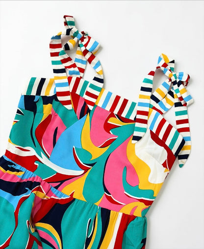 Colorwave Canvas Maxi Dress