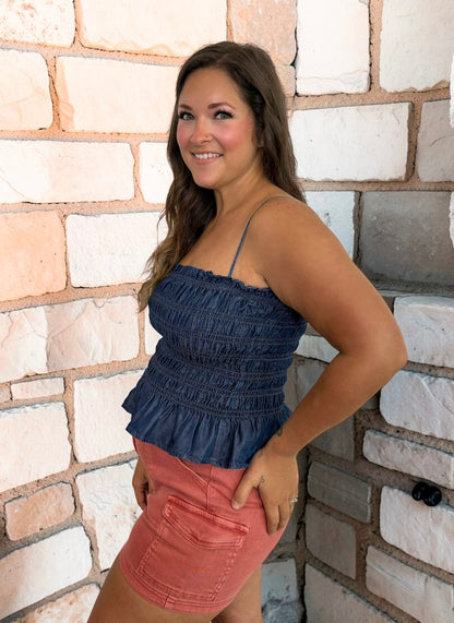 Denim Fade Tank Top