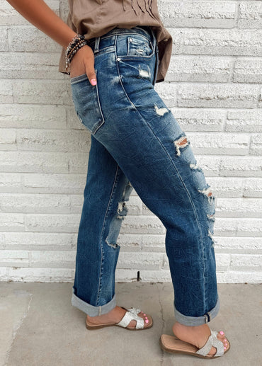 Marissa Mid Rise Mom Denim Jeans