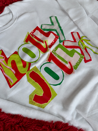 Scrap Book Jolly Jingle Time Graphic Crewneck Top