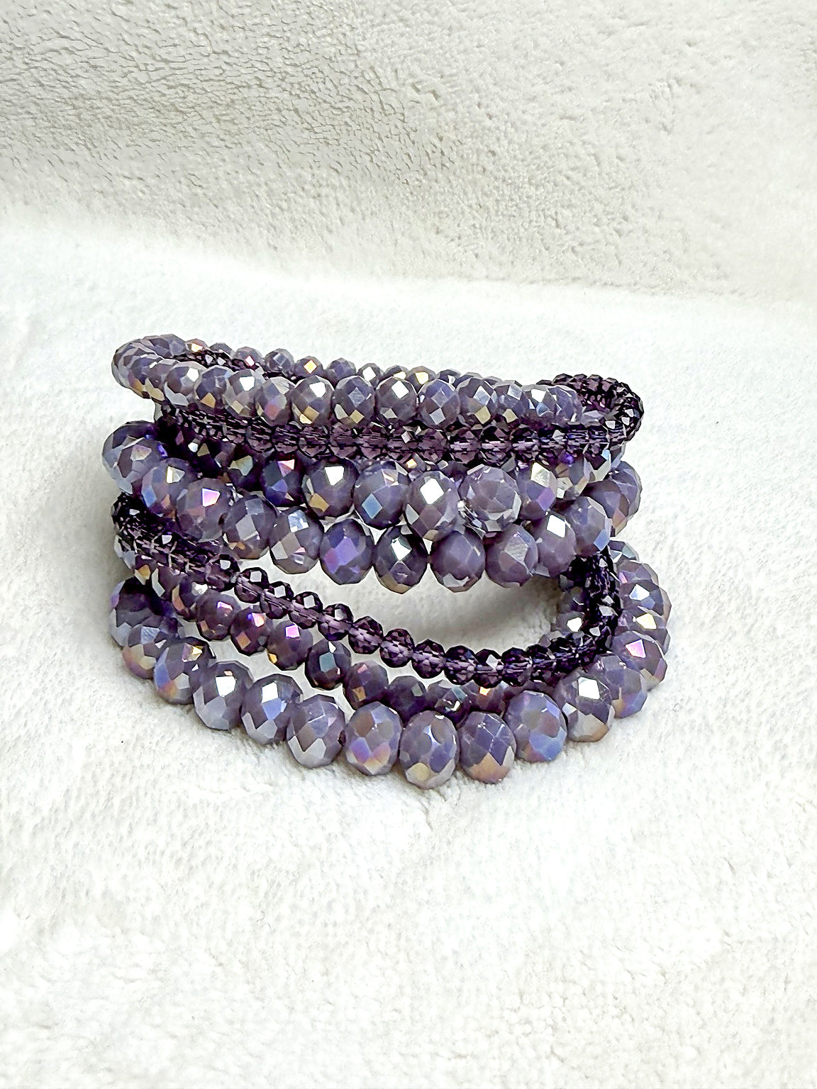 Plum Perfect Beaded Bracelet Set