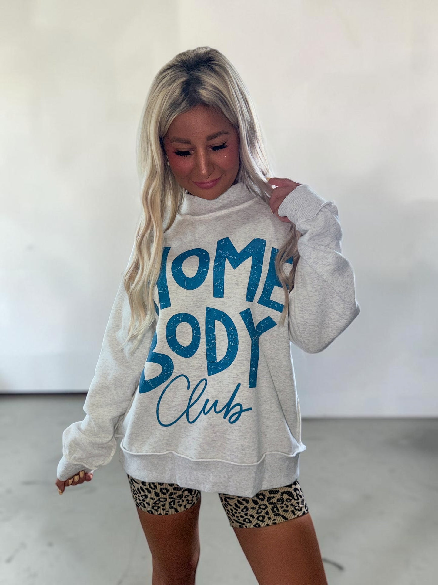 Flip-Side Mock Neck Sweatshirt