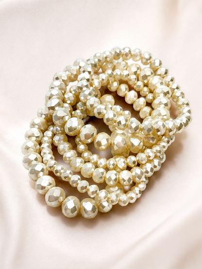 Ivory Glow Bracelet Set