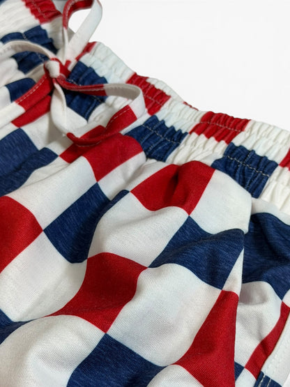 Independence Day Checkered Shorts