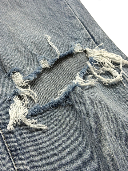 Chloe Wide Leg Split-Knee Jeans