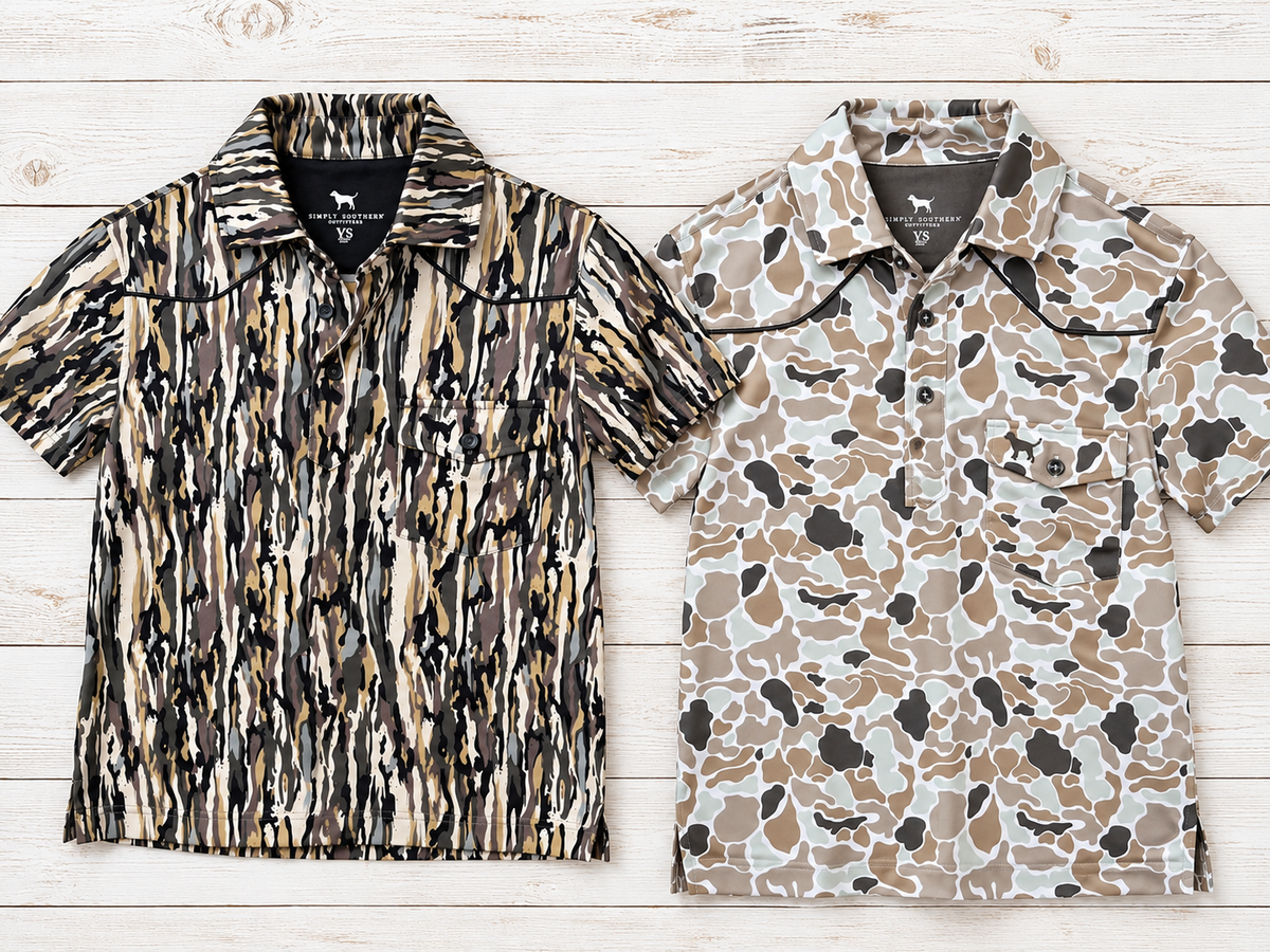 Youth Camo Polo Shirt