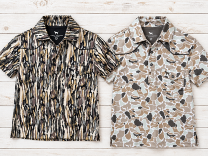 Youth Camo Polo Shirt