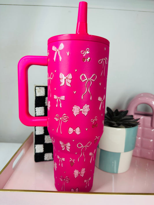Strawberry Patch Stainless Steel Tumbler