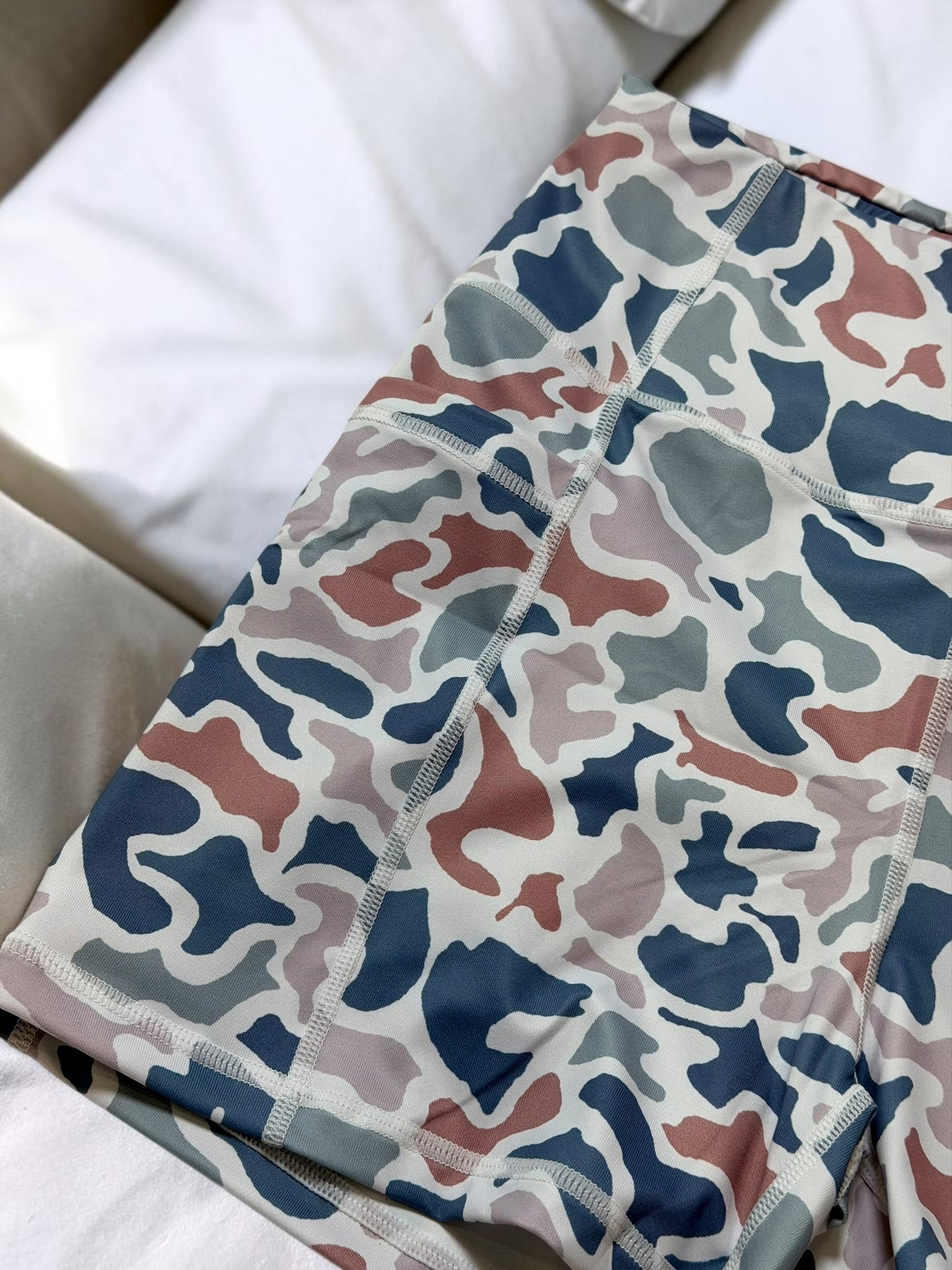 Camo Motion Biker Shorts