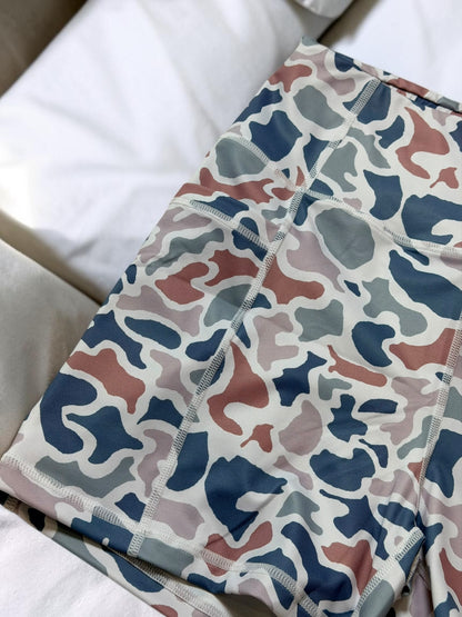 Camo Motion Biker Shorts
