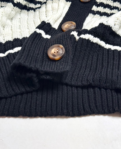 Onyx Eclipse Textured Knit Cardigan