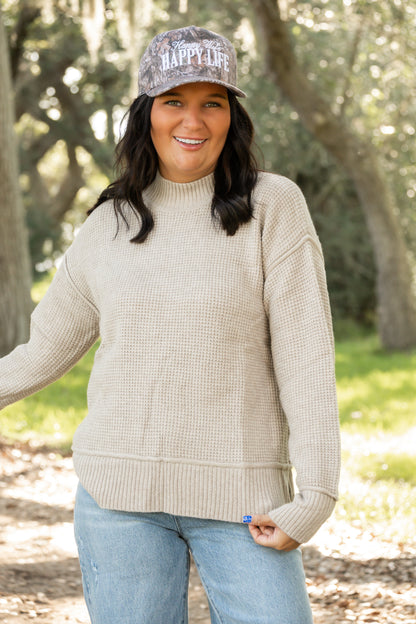 Misty Morning Knit Sweater Top