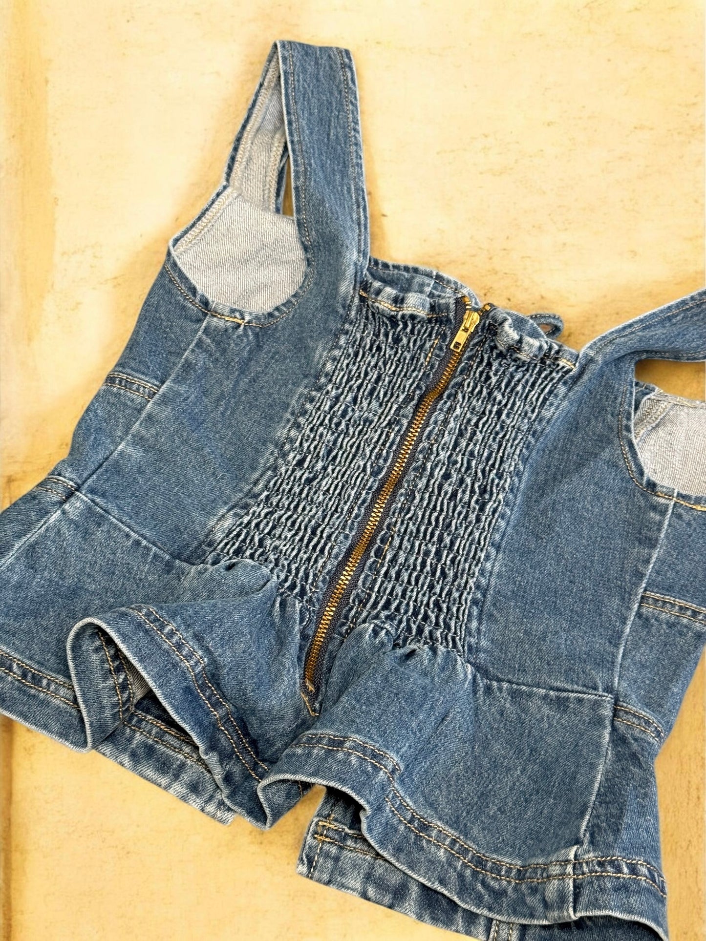 Rodeo Ridge Denim Corset Top