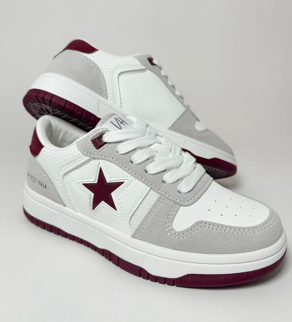 Step Up Maroon Vintage Havana Sneakers Shoes