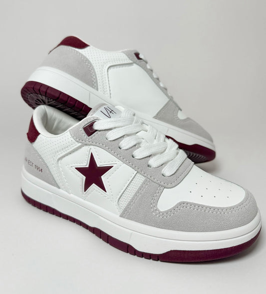 Step Up Maroon Vintage Havana Sneakers Shoes