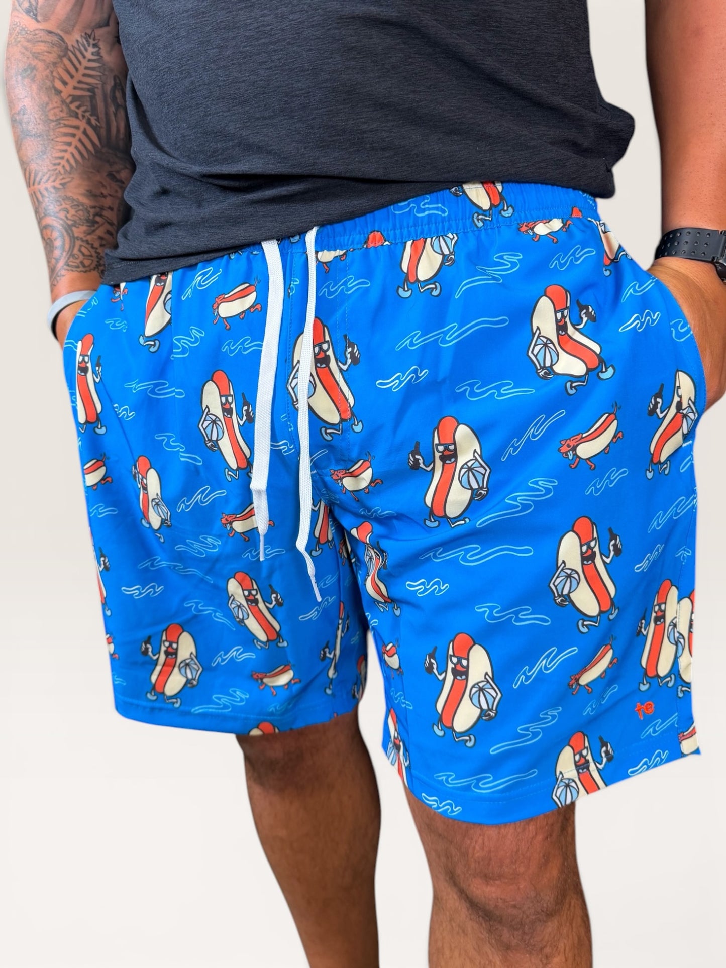 Hot Dog Swim Trunk Shorts