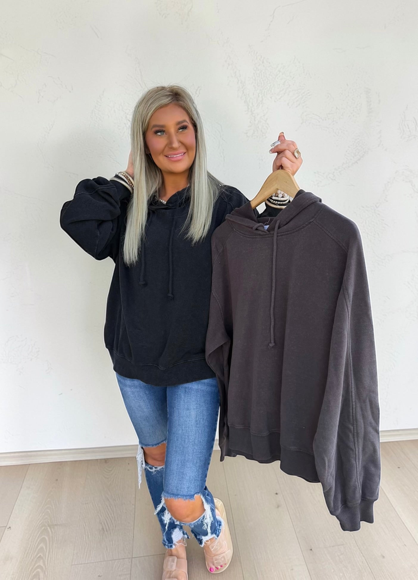 Urban Stitch Hoodie Pullover Top
