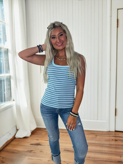 Refined Stripe Tank Top