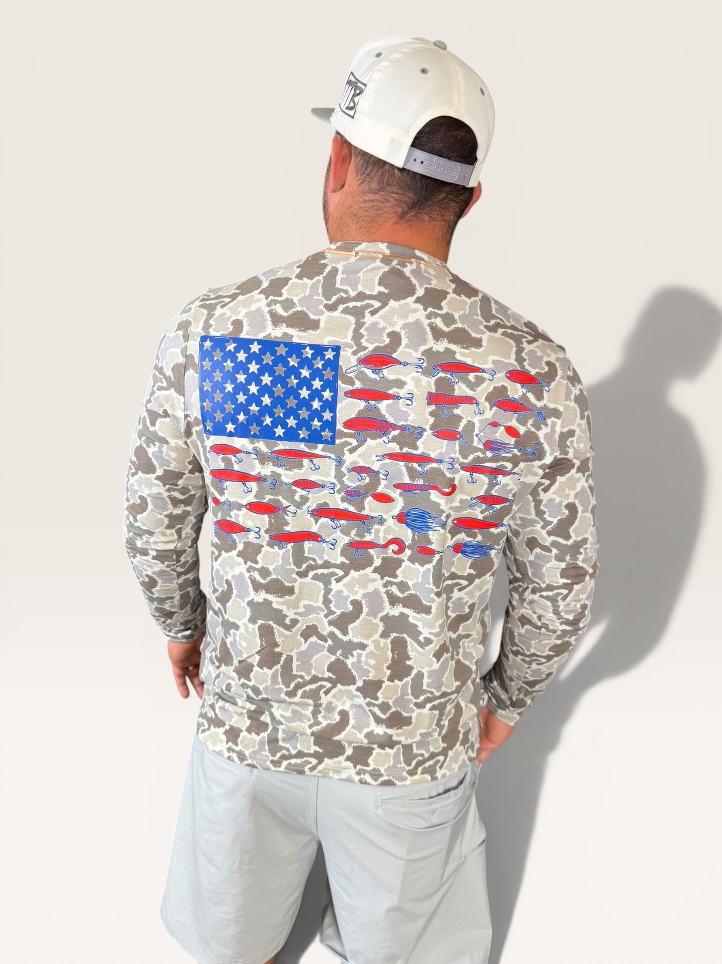 Men's TTB Red White & Reel Graphic Long-Sleeve