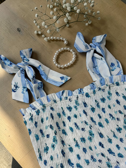 Blue Meadow Smocked Maxi Dress