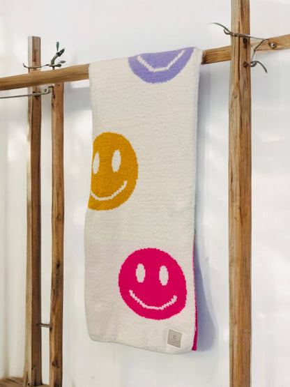 Wrap Me In A Smile Cozy Throw Blanket