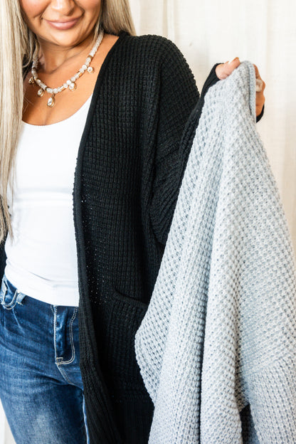 Waffle Haven Open Cardigan