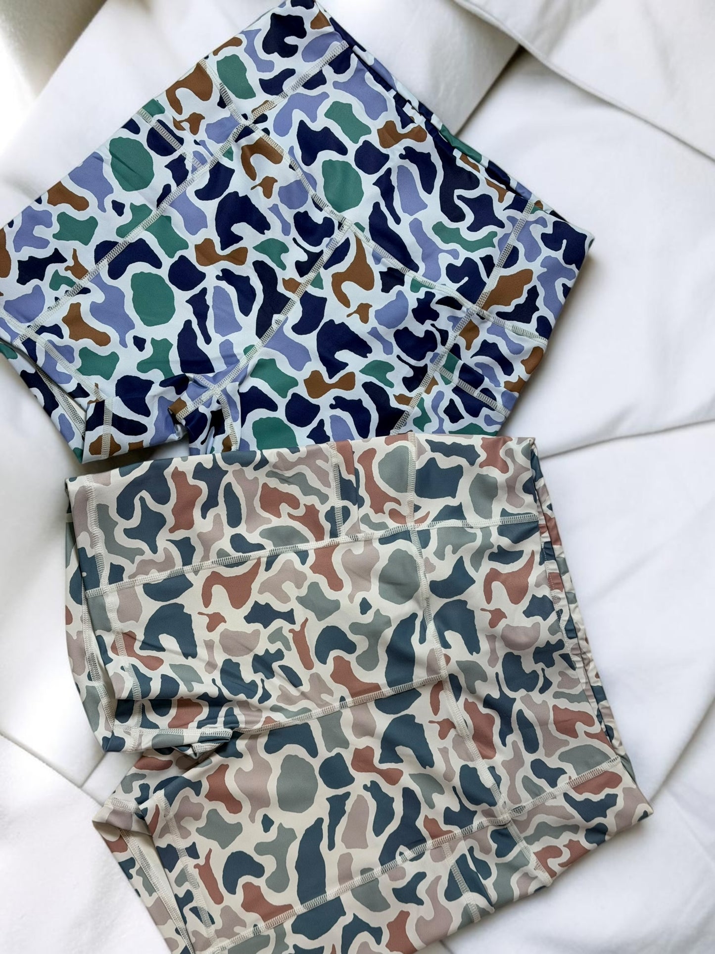 Camo Motion Biker Shorts