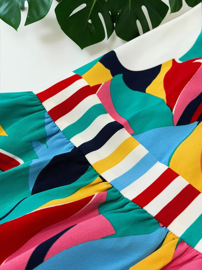 Colorwave Canvas Maxi Dress
