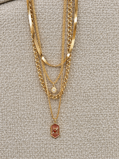 Layered Love Chain Necklace