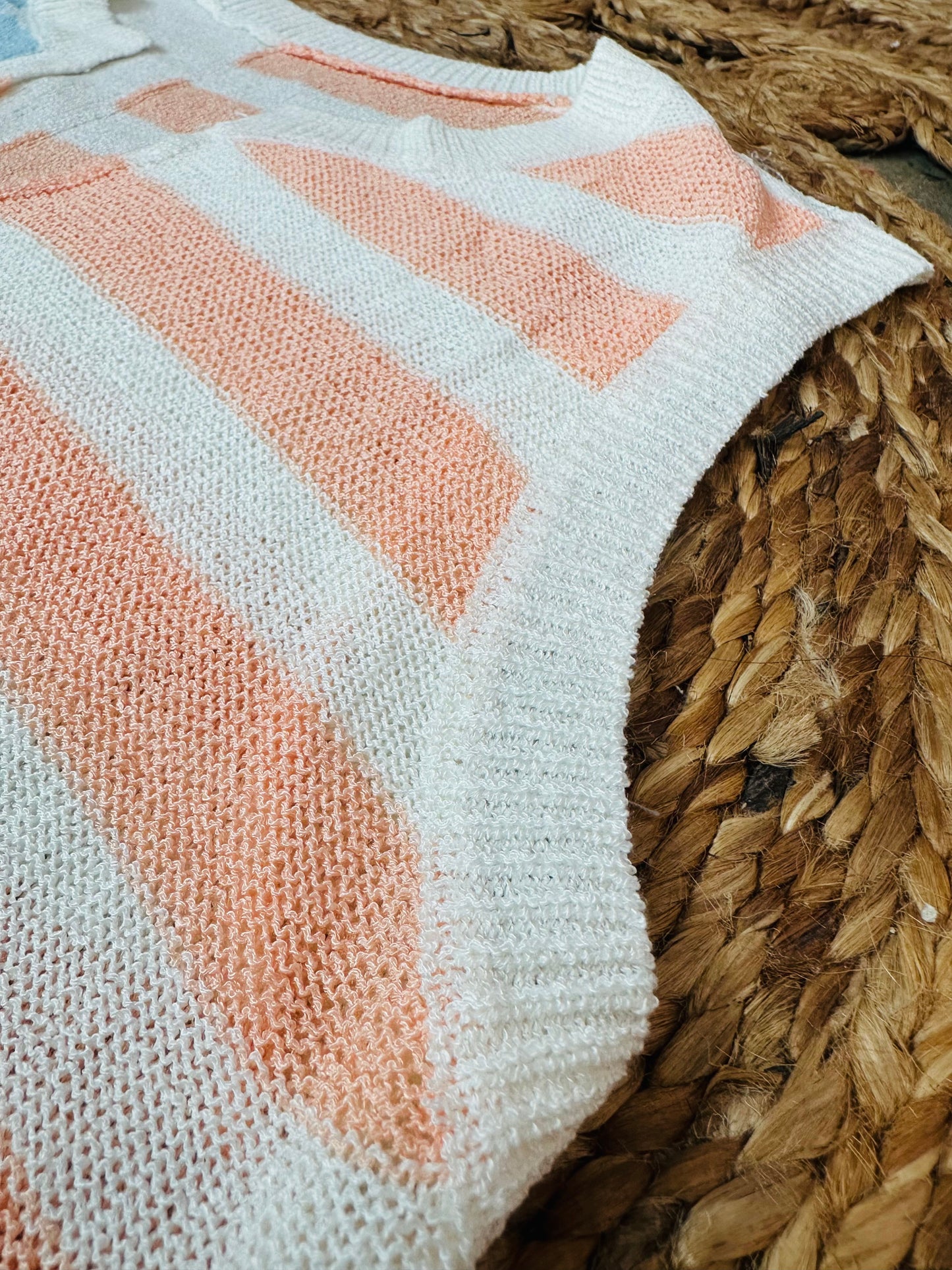Welcome To The USA Loose Knit Top