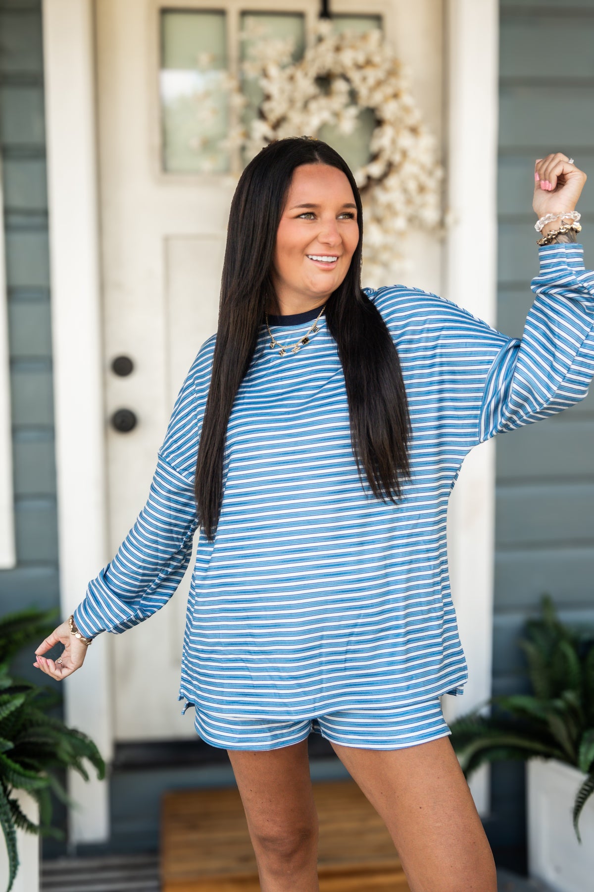 Wave Stripe Oversized Set