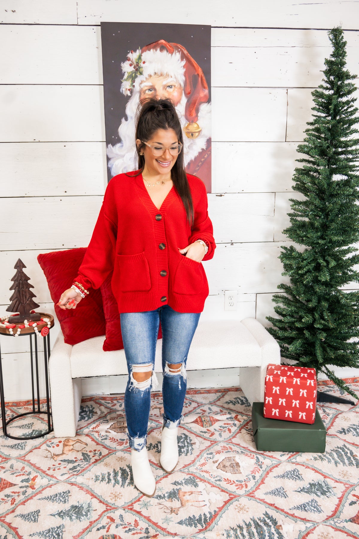 Scarlett Texture Knit Button Cardigan