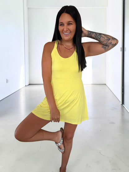 Sun-flare Motion Mini Active Dress
