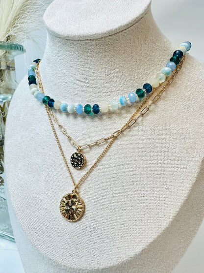 Luck Is In The Air Beaded Necklace