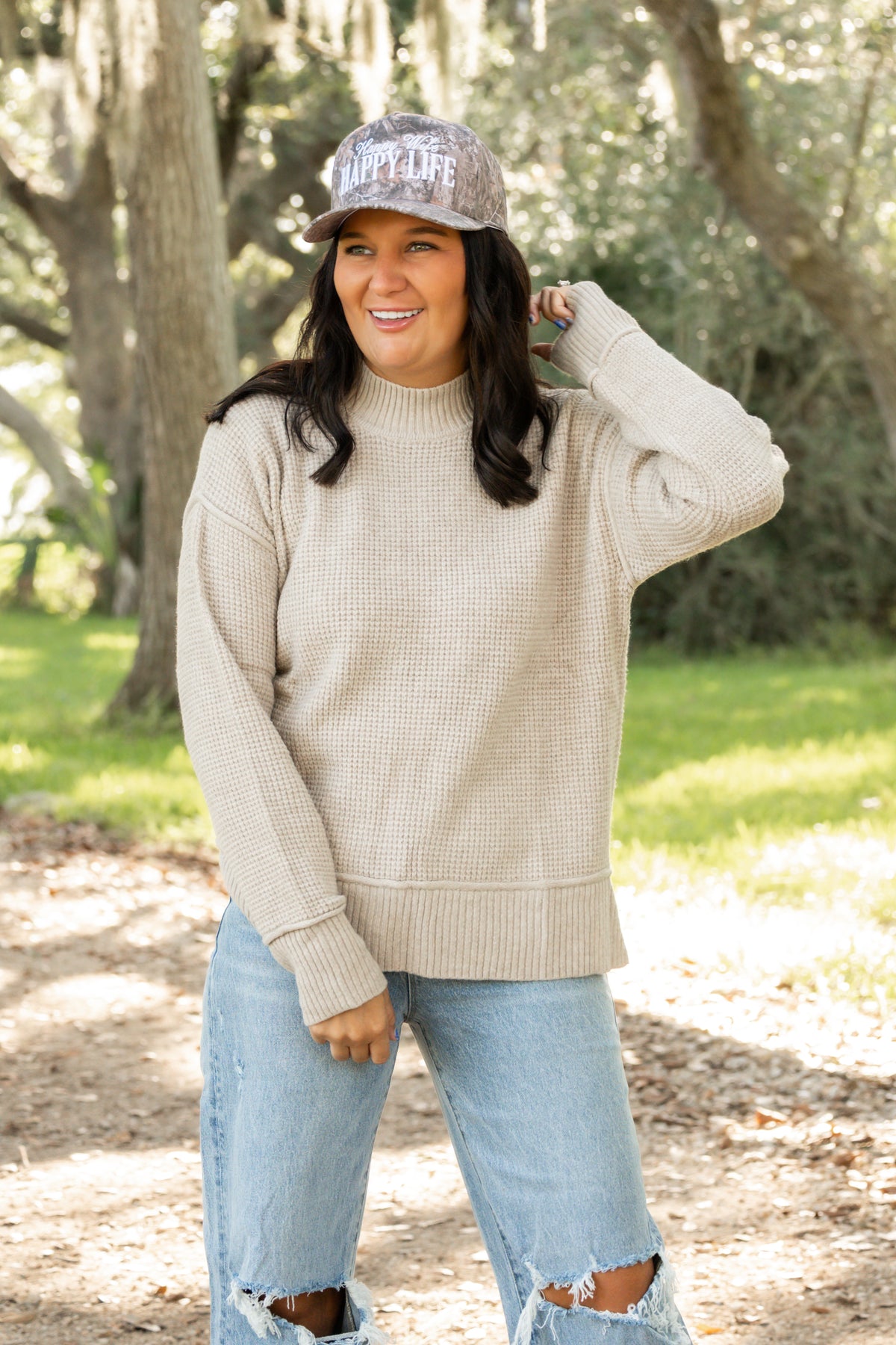 Misty Morning Knit Sweater Top