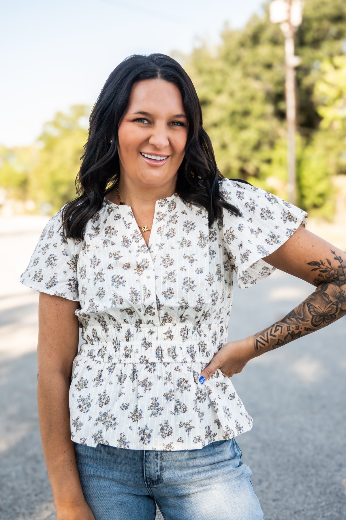 Blooming Grace Floral Top